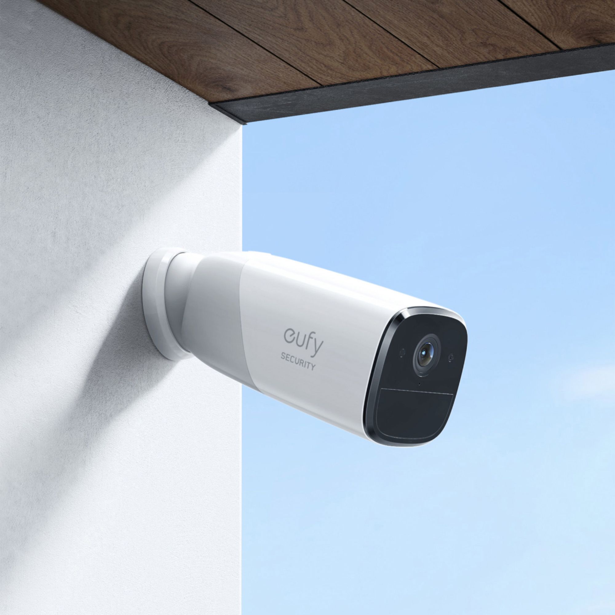 Angle View: eufy Security - eufyCam 2 Pro 2-Camera Indoor/Outdoor Wireless 2K 16G Home Security System - White