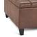 Alt View 16. Simpli Home - Harrison 36 inch Wide Transitional Square Coffee Table Storage Ottoman in Distressed Umber Brown Faux Leather - Distressed Umber Brown.