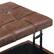 Alt View 17. Simpli Home - Harrison 36 inch Wide Transitional Square Coffee Table Storage Ottoman in Distressed Umber Brown Faux Leather - Distressed Umber Brown.