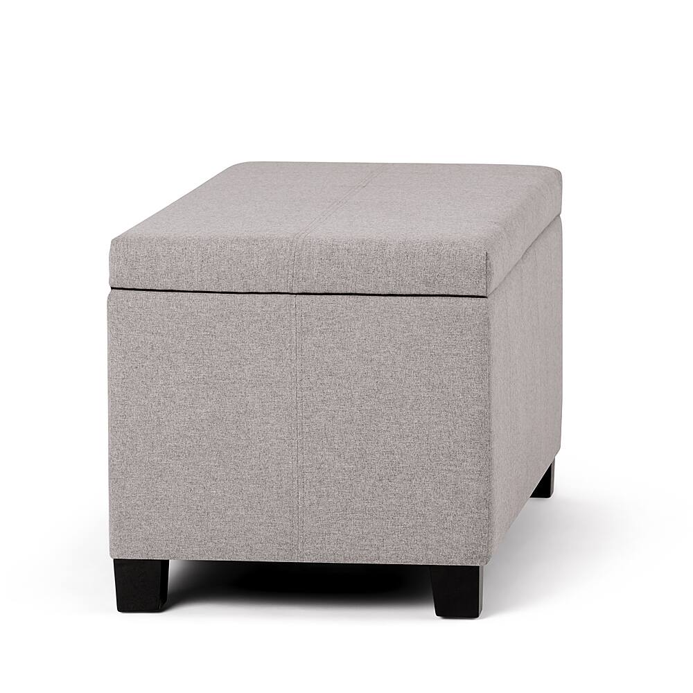 Alt View 15. Simpli Home - Dover 36 inch Wide Contemporary Rectangle Storage Ottoman Bench - Gray Cloud.