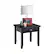 Alt View 11. Simpli Home - Artisan SOLID WOOD 21 inch Wide Square Transitional End Side Table in Black - Black.