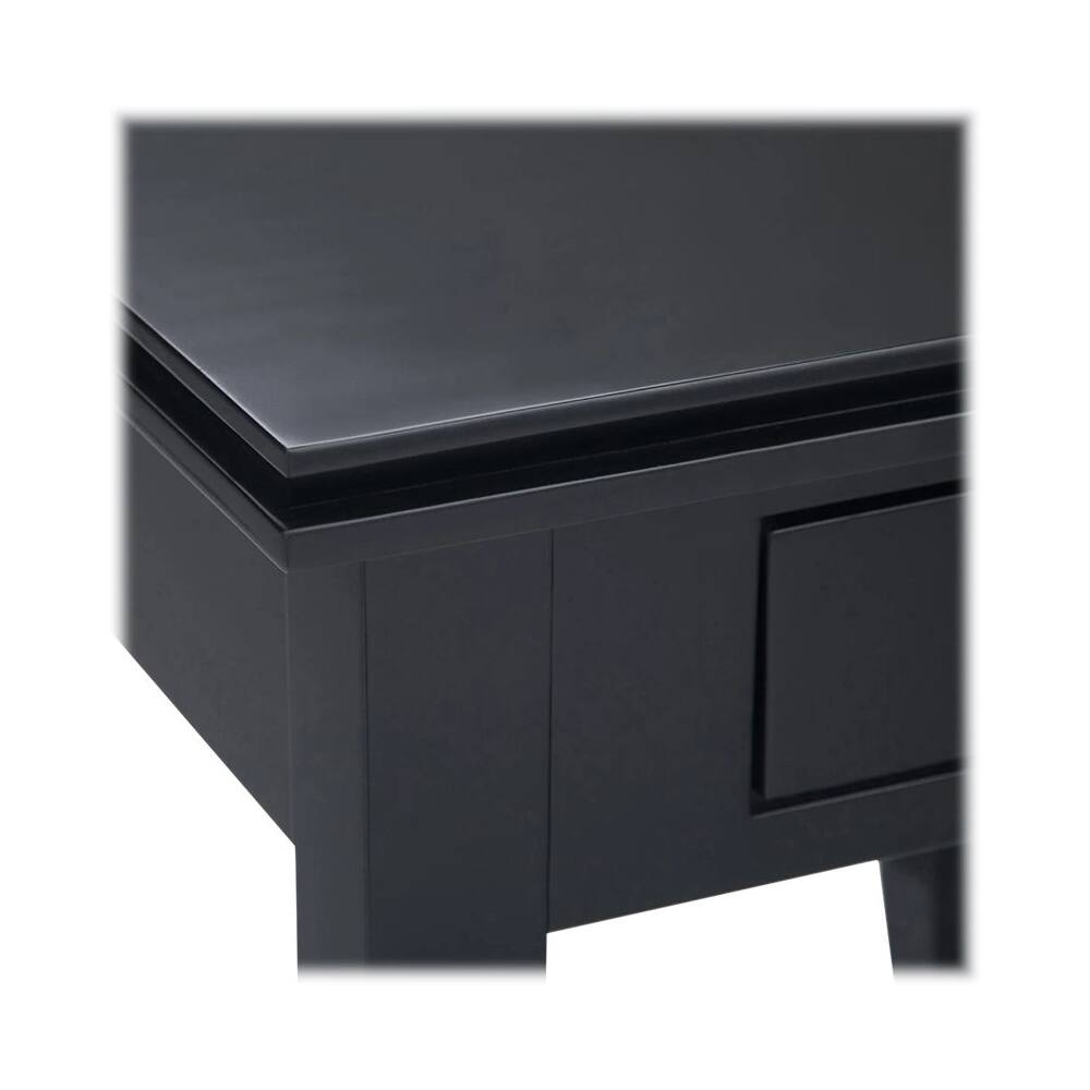 Alt View 14. Simpli Home - Artisan SOLID WOOD 21 inch Wide Square Transitional End Side Table in Black - Black.