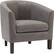 Angle. Simpli Home - Austin 30 inch Wide Tub Chair - Distressed Slate Gray.