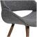 Alt View 12. Simpli Home - Malden Mid Century Modern Bentwood Dining Chair in Grey Woven Fabric - Gray.