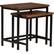 Angle. Simpli Home - Skyler 2 Pc Nesting Side Table - Dark Cognac Brown.