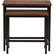 Front. Simpli Home - Skyler 2 Pc Nesting Side Table - Dark Cognac Brown.