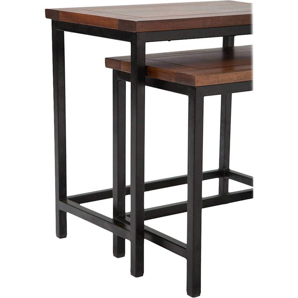Alt View 12. Simpli Home - Skyler 2 Pc Nesting Side Table - Dark Cognac Brown.