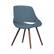 Alt View 12. Simpli Home - Malden Mid Century Modern Bentwood Dining Chair in Denim Blue Woven Fabric - Denim Blue.