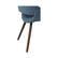 Alt View 15. Simpli Home - Malden Mid Century Modern Bentwood Dining Chair in Denim Blue Woven Fabric - Denim Blue.