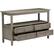 Front. Simpli Home - Warm Shaker SOLID WOOD 48 inch Wide Transitional Console Sofa Table in Distressed Grey - Distressed Gray.
