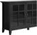 Alt View 12. Simpli Home - Acadian SOLID WOOD 62 inch Wide Transitional Wide Storage Cabinet in Black - Black.