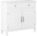 Angle. Simpli Home - Connaught Traditional Solid Wood Entryway Storage Cabinet - White.