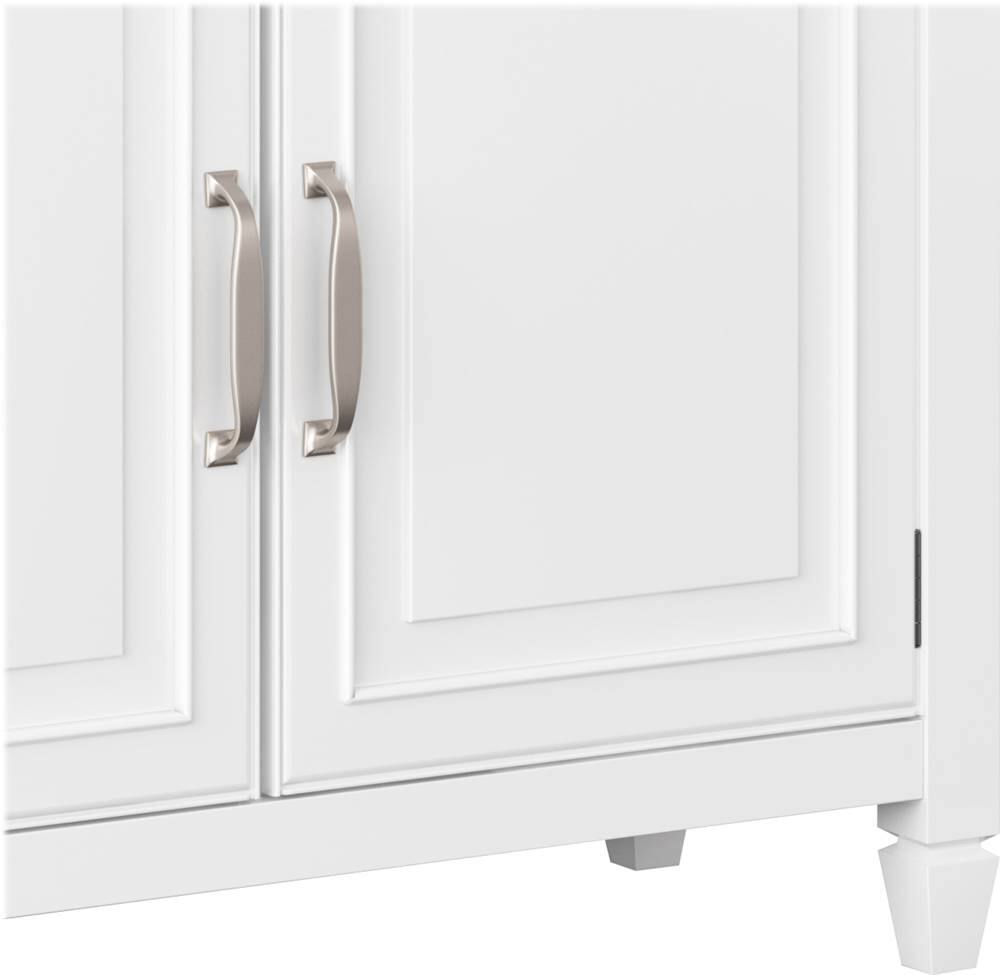 Alt View 13. Simpli Home - Connaught Traditional Solid Wood Entryway Storage Cabinet - White.