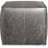 Front. Simpli Home - Brody Square Pouf - Distressed Black.