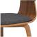 Alt View 16. Simpli Home - Lowell Mid Century Modern Bentwood Dining Chair in Charcoal Grey Linen Look Fabric - Charcoal Gray.