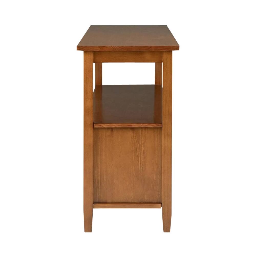 Alt View 12. Simpli Home - Warm Shaker SOLID WOOD 60 inch Wide Transitional Wide Console Sofa Table in Light Golden Brown - Light Golden Brown.