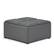 Angle. Simpli Home - Avalon 35 inch Wide Contemporary Square Coffee Table Storage Ottoman - Stone Gray.