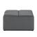 Front. Simpli Home - Avalon 35 inch Wide Contemporary Square Coffee Table Storage Ottoman - Stone Gray.