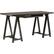 Alt View 11. Simpli Home - Sawhorse Rectangular Modern Industrial Wood Table - Dark Chestnut Brown.