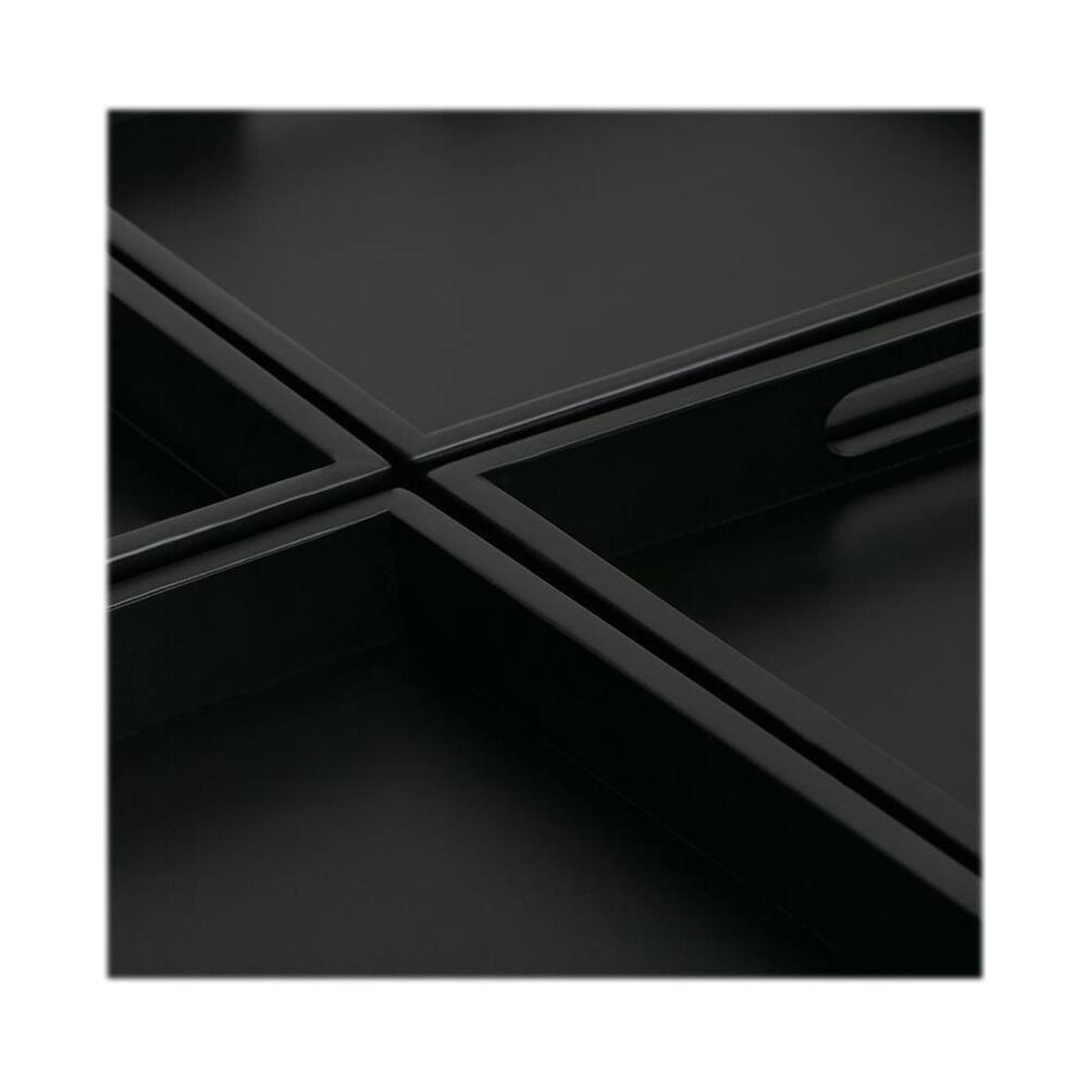 Alt View 13. Simpli Home - Avalon 35 inch Wide Contemporary Square Coffee Table Storage Ottoman - Gray Cloud.