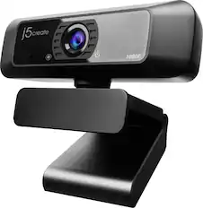 Front. j5create - USB HD Webcam with 360° Rotation - Black.