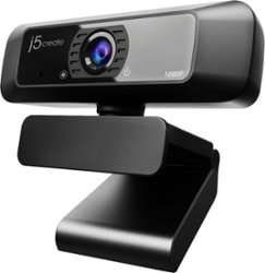 j5create - USB HD Webcam with 360° Rotation - Black - Front_Zoom
