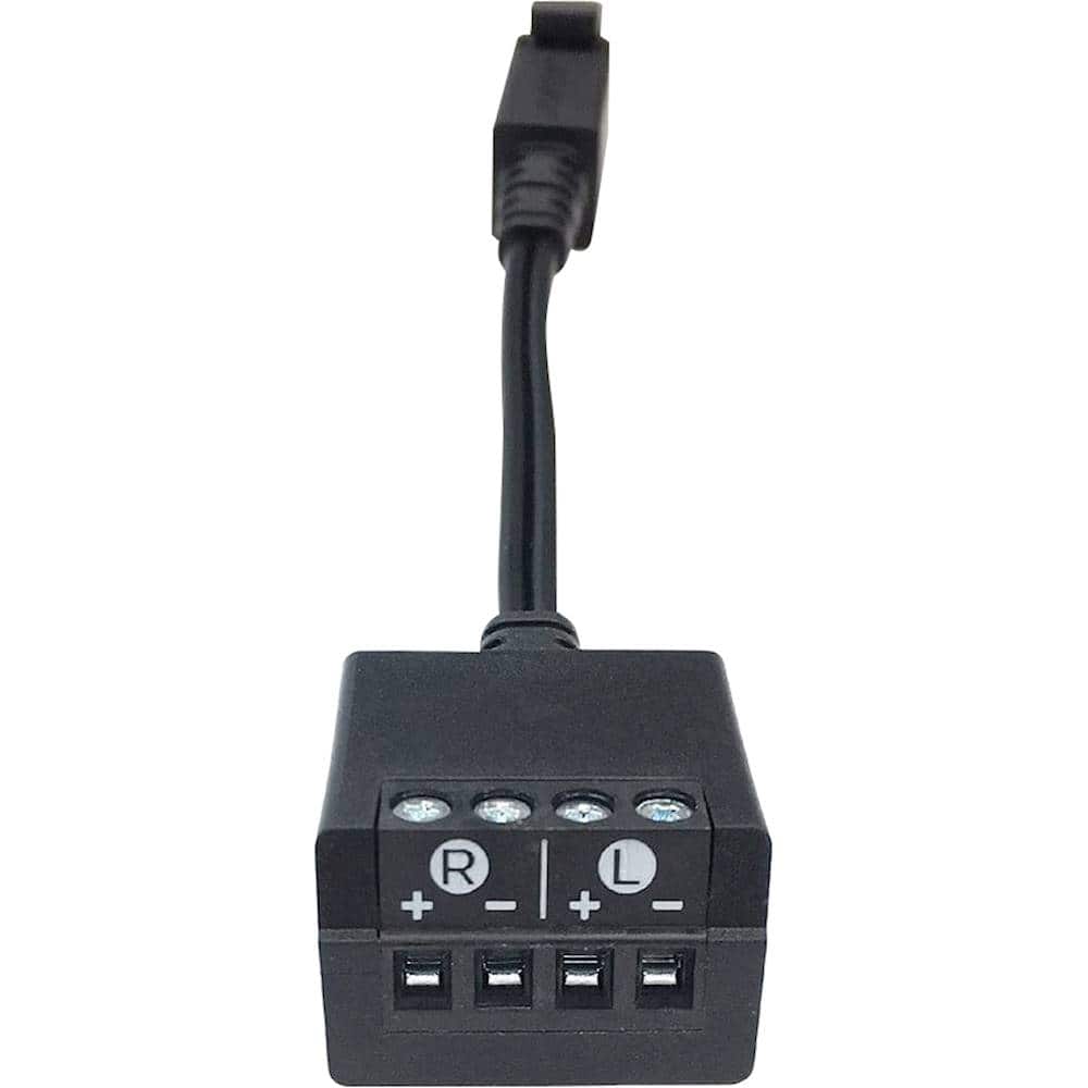 Bose - Lifestyle 600/650 System 4-Pin Speaker to Bare Wire Adapter - Black - Front_Zoom