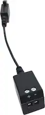 Front. Bose - Lifestyle 600/650 System 2-Pin Speaker to Bare Wire Adapter - Black.