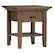 Front Zoom. Simpli Home - Redmond SOLID WOOD 19 inch Wide Square Transitional End Side Table - Rustic Natural Aged Brown.