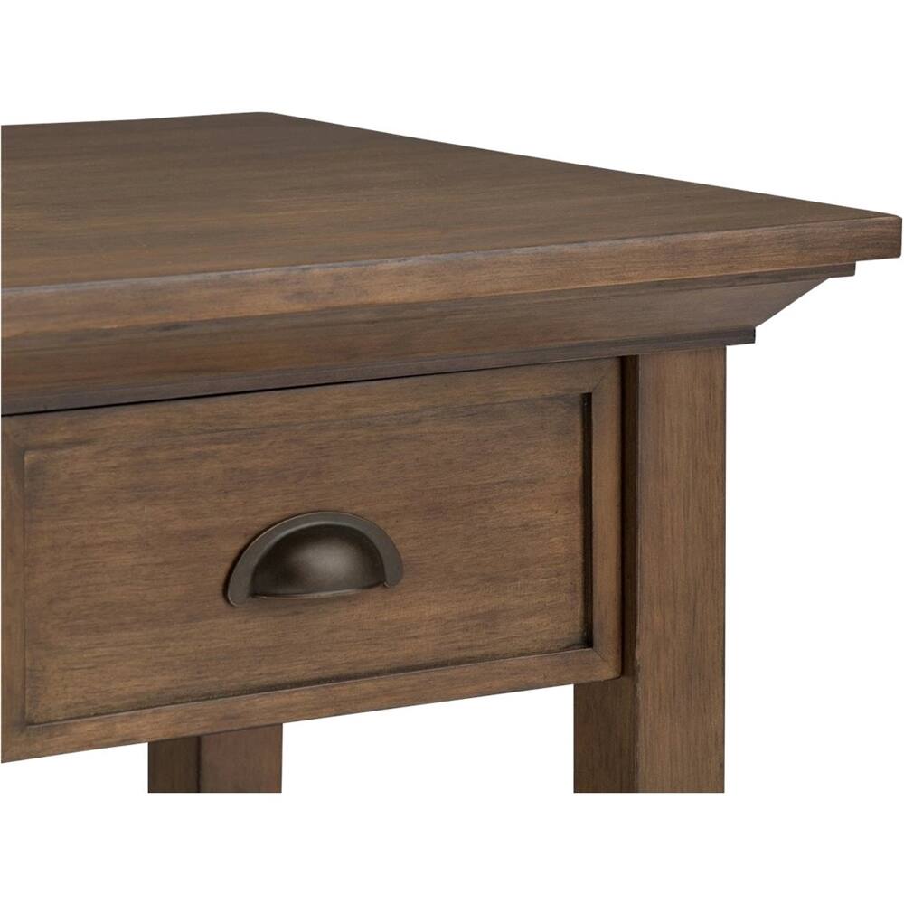 Alt View Zoom 12. Simpli Home - Redmond SOLID WOOD 19 inch Wide Square Transitional End Side Table - Rustic Natural Aged Brown.