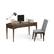 Left. Simpli Home - Harper Rectangular Mid-Century Modern Solid Rubberwood 2-Drawer Table - Walnut Brown.