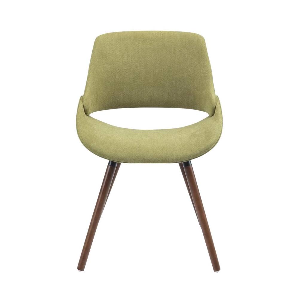 Best Buy: Simpli Home Malden Mid Century Modern Bentwood Dining Chair in Woven Fabric Acid Green 