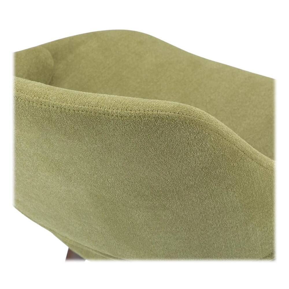 Alt View 15. Simpli Home - Malden Mid Century Modern Bentwood Dining Chair in Acid Green Woven Fabric - Acid Green.