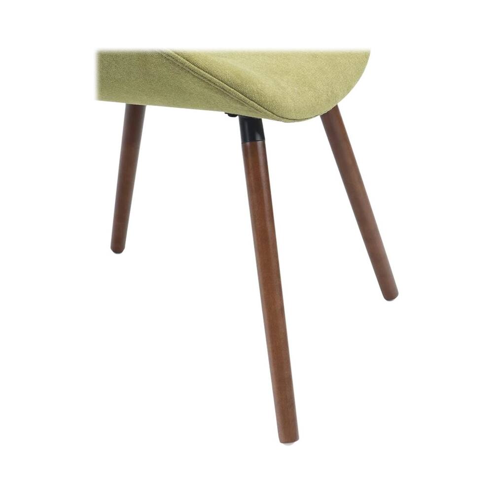 Alt View 16. Simpli Home - Malden Mid Century Modern Bentwood Dining Chair in Acid Green Woven Fabric - Acid Green.