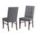 Front. Simpli Home - Ezra Contemporary Faux Leather Dining Chairs (Set of 2) - Stone Gray.