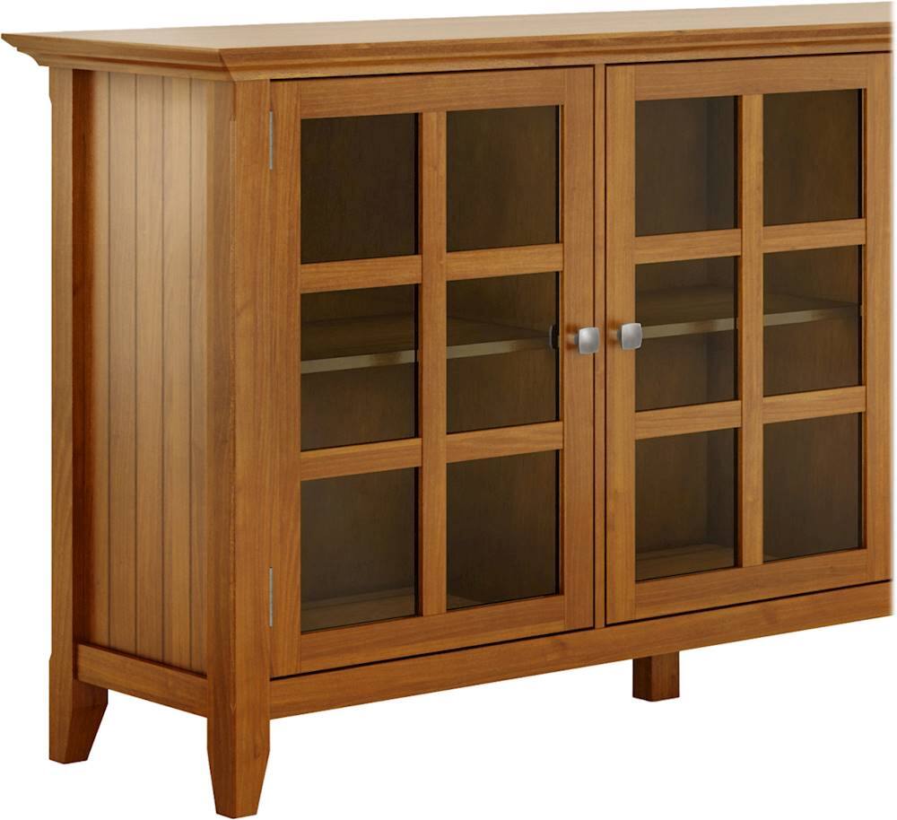 Alt View 12. Simpli Home - Acadian SOLID WOOD 62 inch Wide Transitional Wide Storage Cabinet in Light Golden Brown - Light Golden Brown.