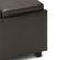 Alt View 14. Simpli Home - Avalon 42 inch Wide Contemporary Rectangle Storage Ottoman - Chocolate Brown.