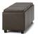Alt View 16. Simpli Home - Avalon 42 inch Wide Contemporary Rectangle Storage Ottoman - Chocolate Brown.