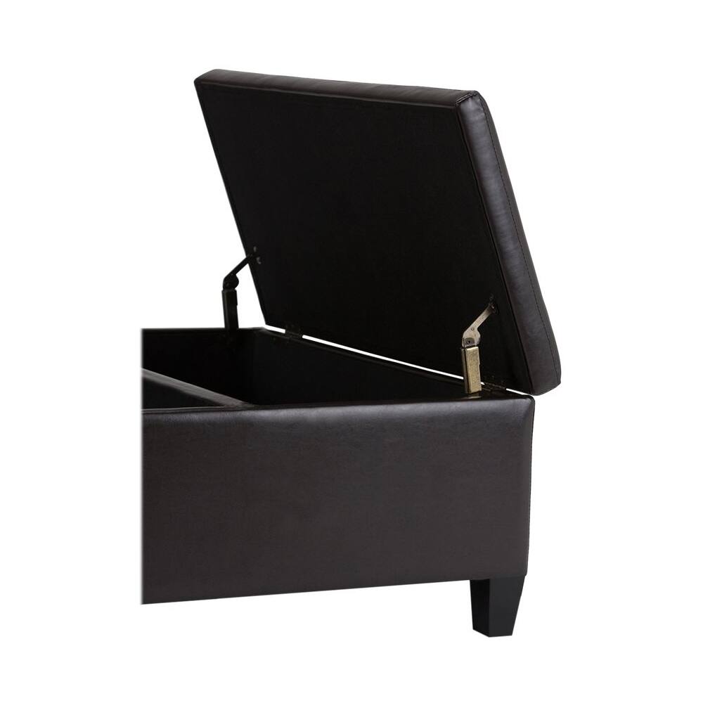 Best Buy Simpli Home Ellis 36 inch Wide Contemporary Square Coffee