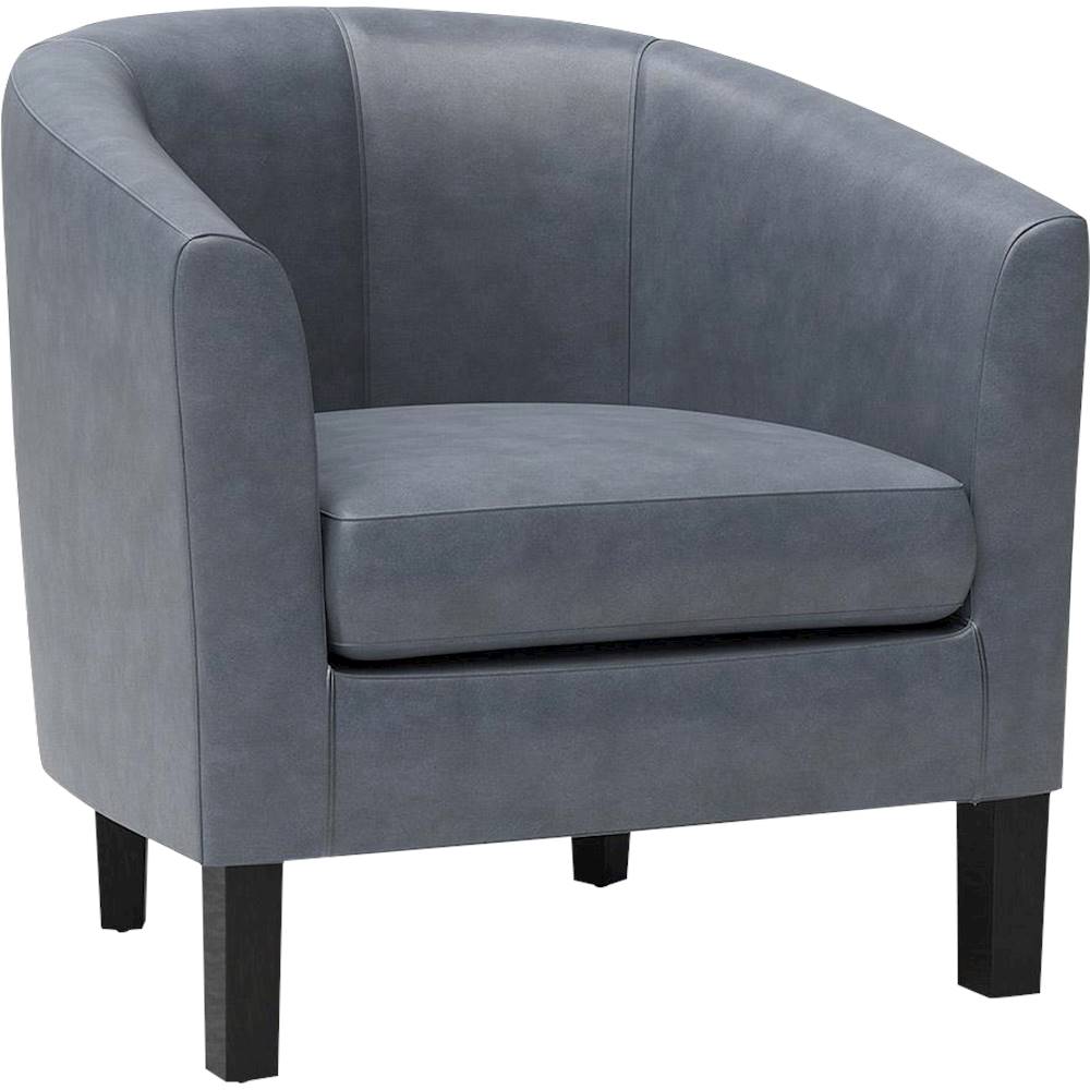 Angle View: Simpli Home - Austin 30 inch Wide Tub Chair - Stone Gray