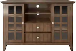 Acadian Solid Wood 53 inch Wide Transitional TV Media Stand For TVs up to 60 inches - Front_Zoom