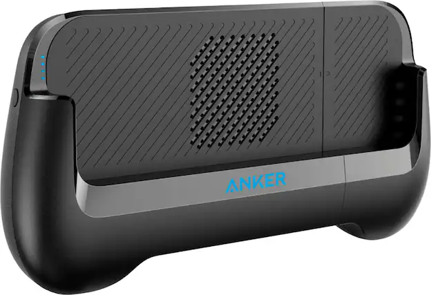Front. Anker - PowerCore Play 6700 mah Portable Hand held Charging Controller - Black.