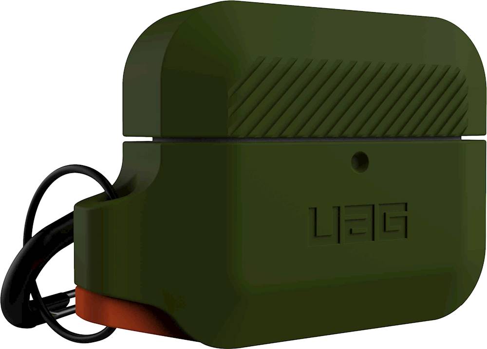 Angle View: UAG - Case for Apple AirPods Pro - Olive Drab/Orange