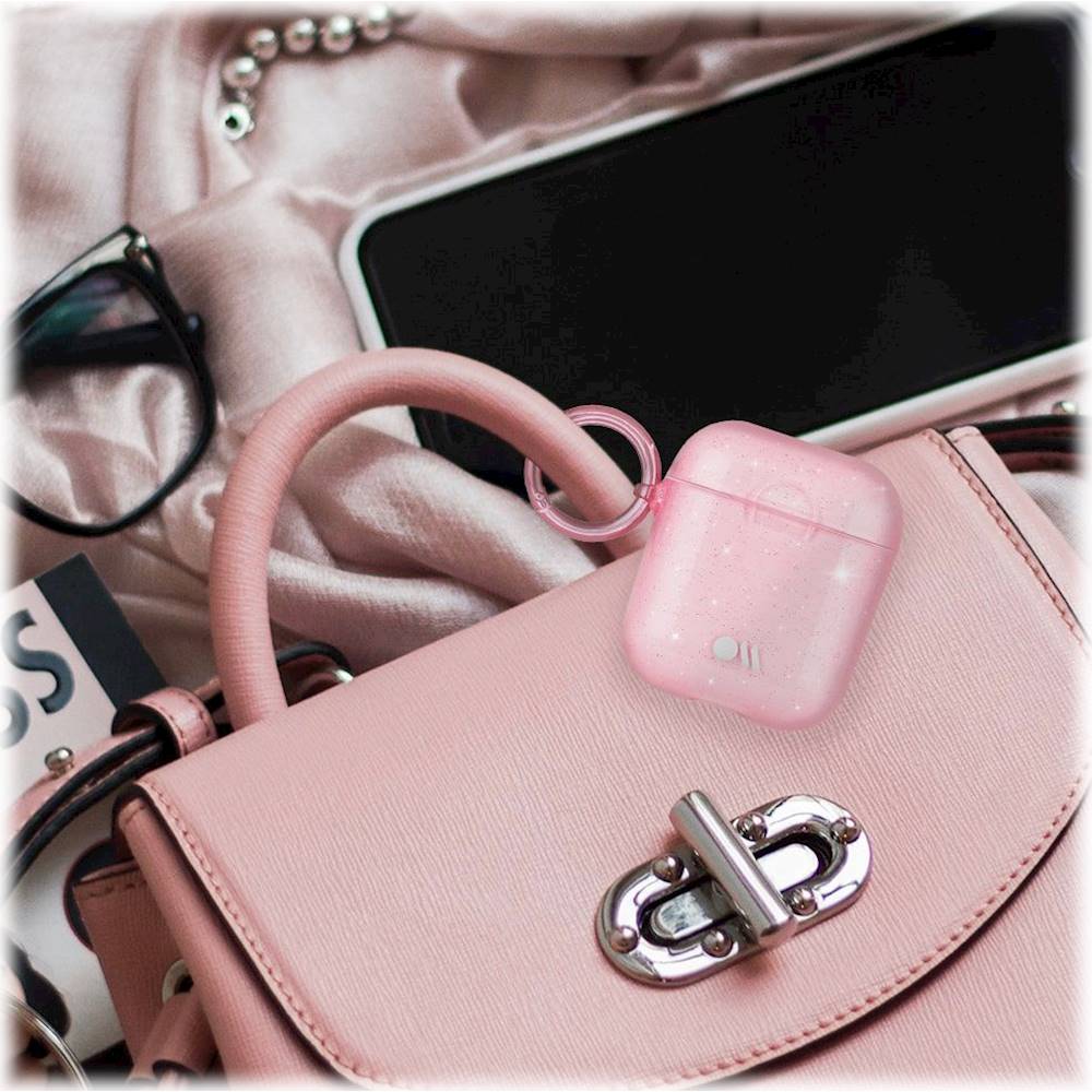 Pearl handle CC AirPod case- Pink – She's Sparkling