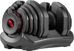 Bowflex - SelectTech 1090 Adjustable Dumbbell - Black - Front_Zoom
