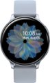 Front Zoom. Samsung - Geek Squad Certified Refurbished Galaxy Watch Active2 Smartwatch 44mm Aluminum - Cloud Silver.
