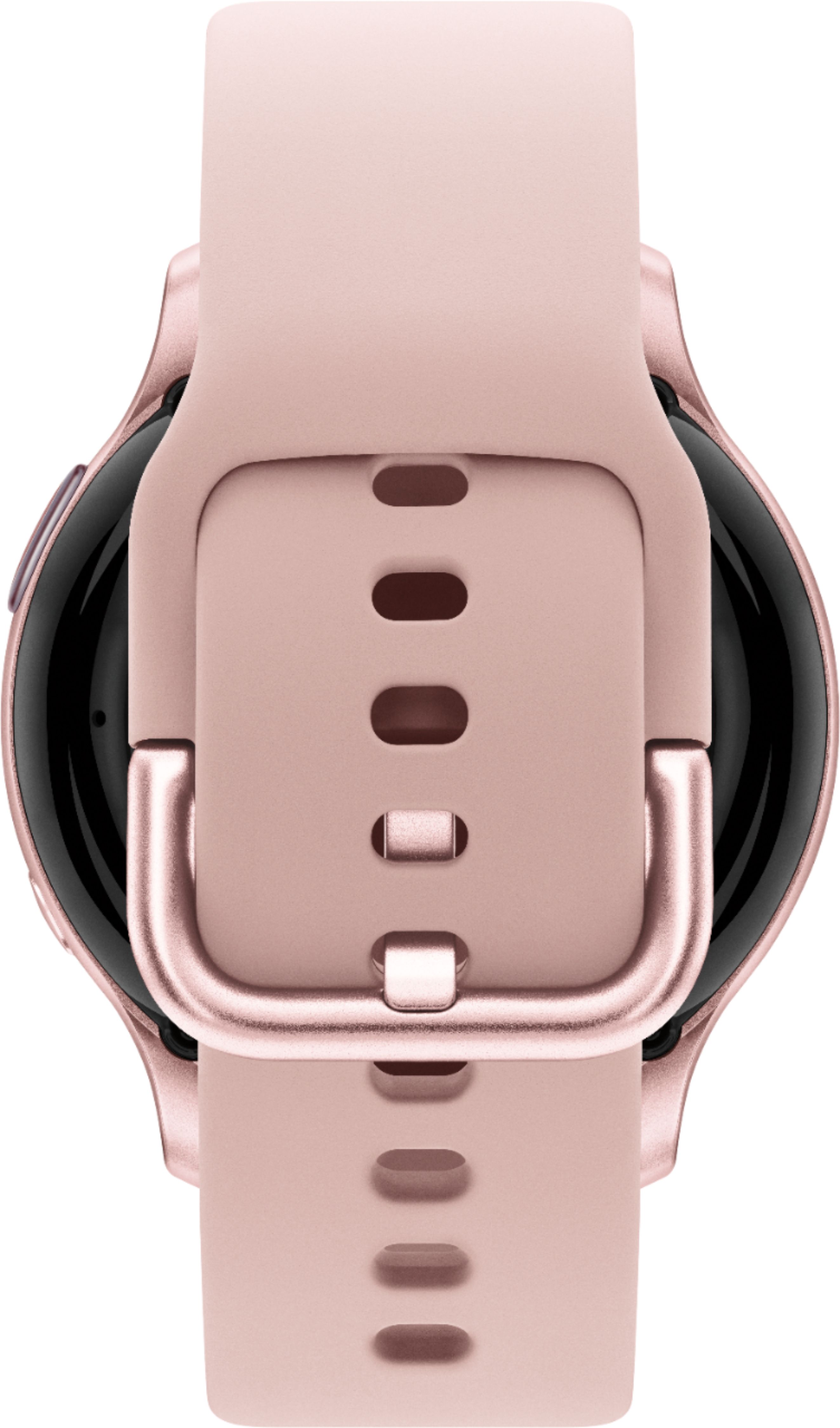 Back View: Samsung - Geek Squad Certified Refurbished Galaxy Watch Active2 Smartwatch 40mm Aluminum - Pink Gold
