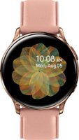 Samsung - Geek Squad Certified Refurbished Galaxy Watch Active2 Smartwatch 40mm Stainless Steel LTE (Unlocked) - Gold - Front_Zoom