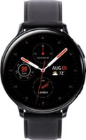 Samsung - Geek Squad Certified Refurbished Galaxy Watch Active2 Smartwatch 44mm Stainless Steel LTE (Unlocked) - Black - Front_Zoom