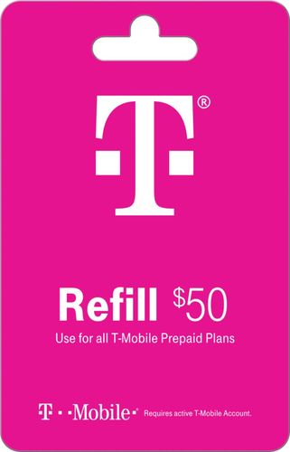 T-Mobile - $50 Individual 30 Day Plan Prepaid Phone Card
